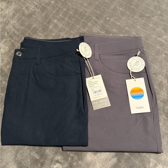 Vuori Meta Pant 30x30 Ink and Charcoal - 2 Pairs - NWT